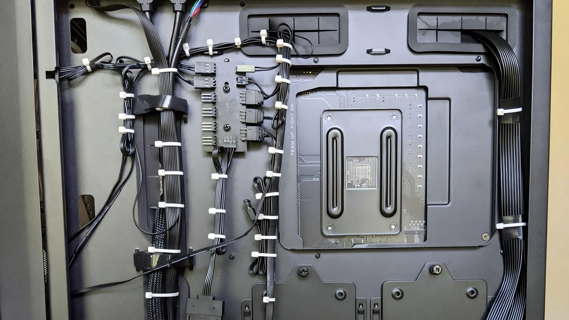 how to zip tie computer cables